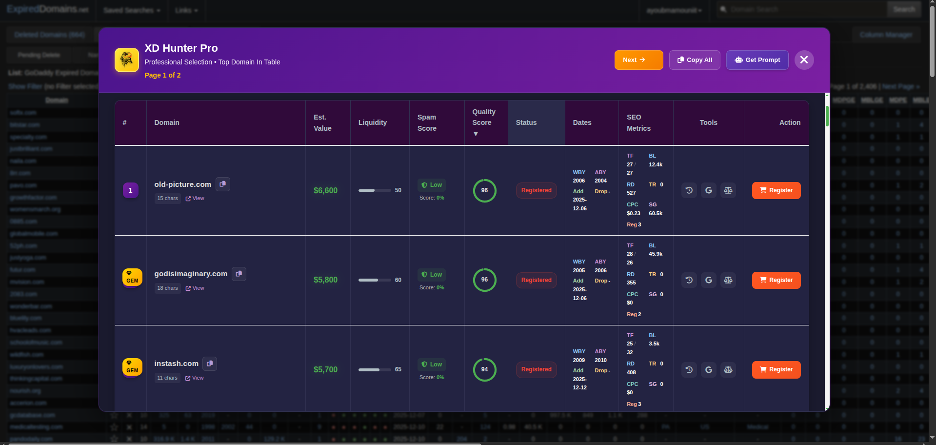 Smart Domain Ranking Screenshot 5